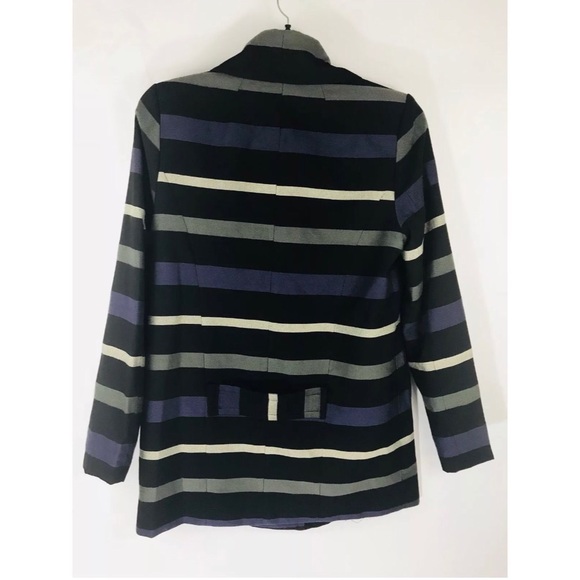 BCBGeneration Striped Button Blazer Jacket M - Picture 2 of 8